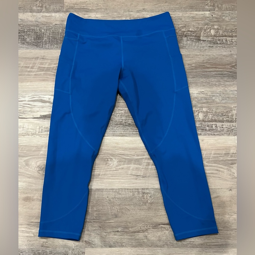 ZYIA Active Royal Blue Leggings With Pockets Size 16-18